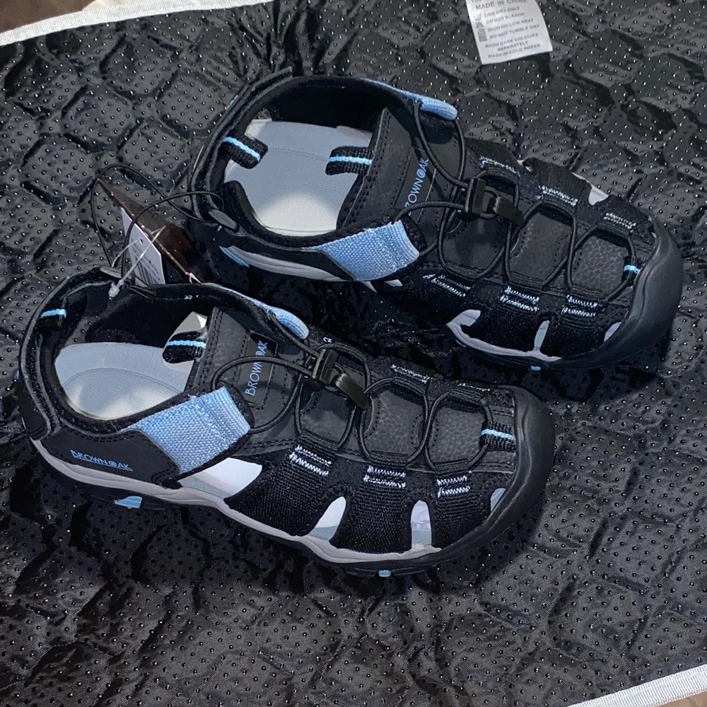 Black and Blue Athletic Water Shoes